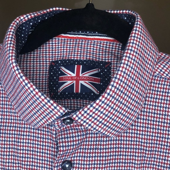 Soul of London men’s button down dress shirt - Picture 3 of 4